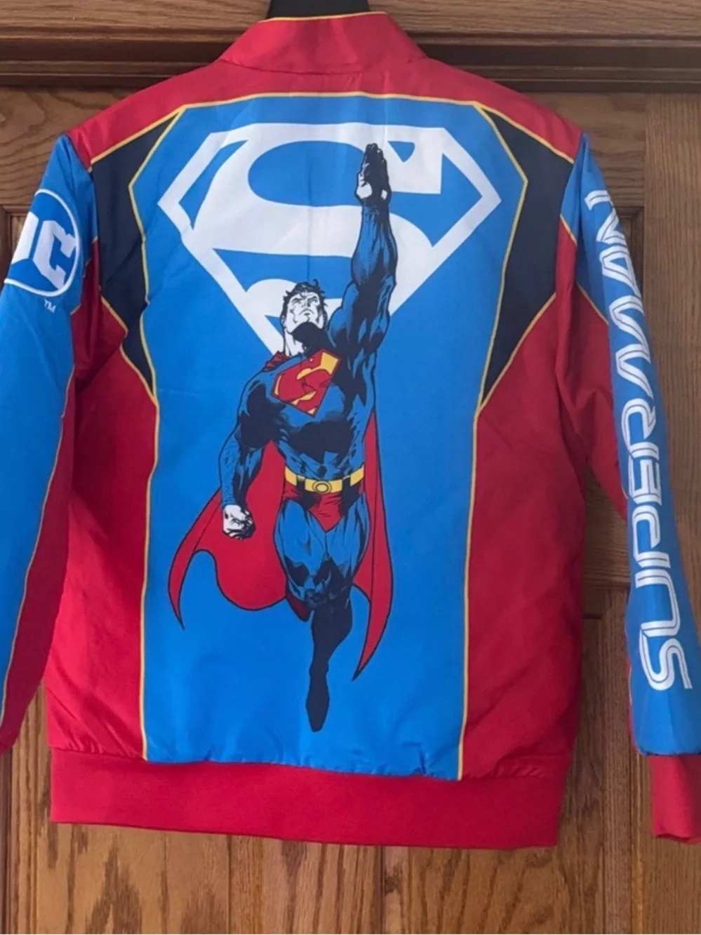 Superman Kids' Red & Blue Zip Jacket